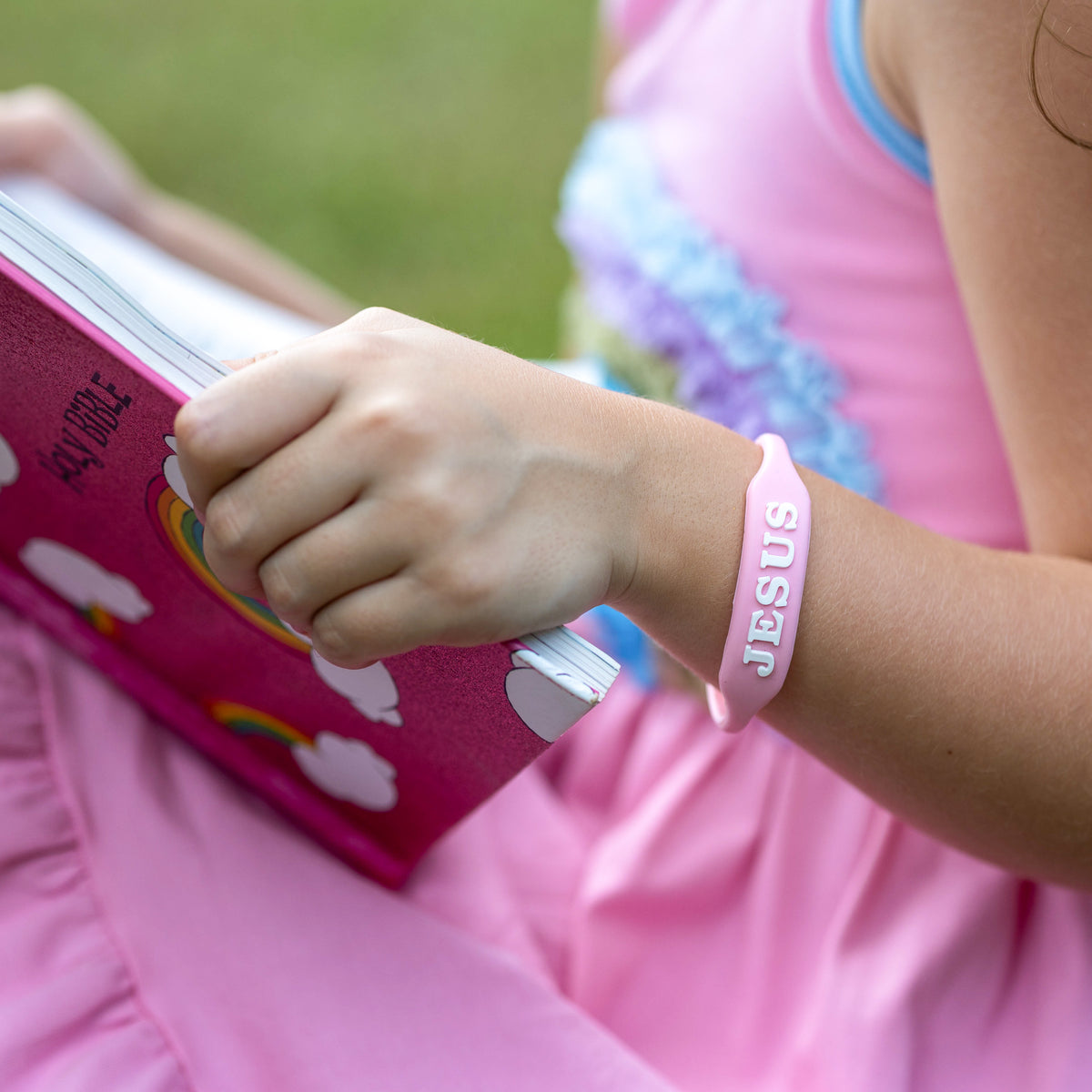 JESUS WristWords Bracelet - Bubblegum