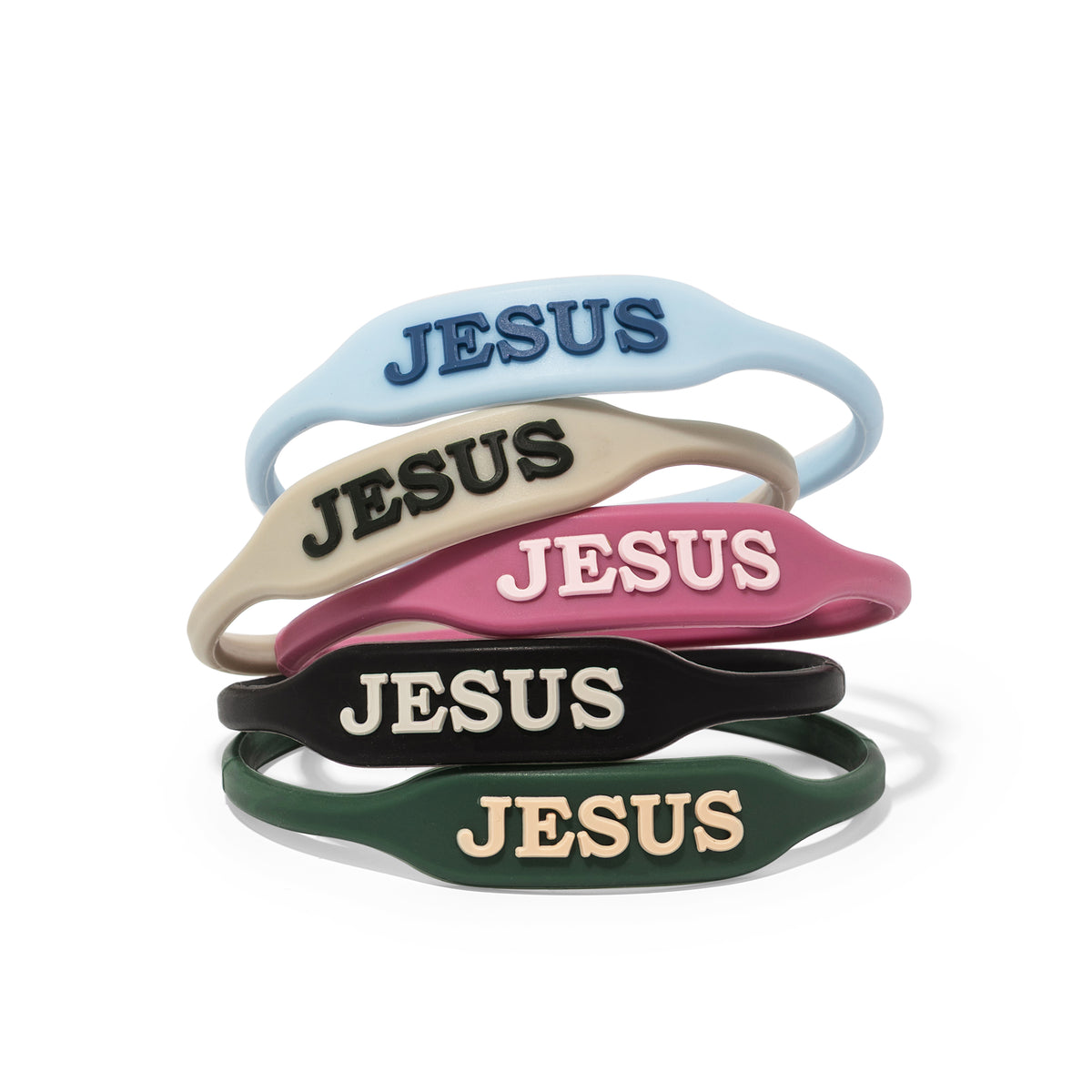 JESUS WristWords Bracelet - Sky Blue